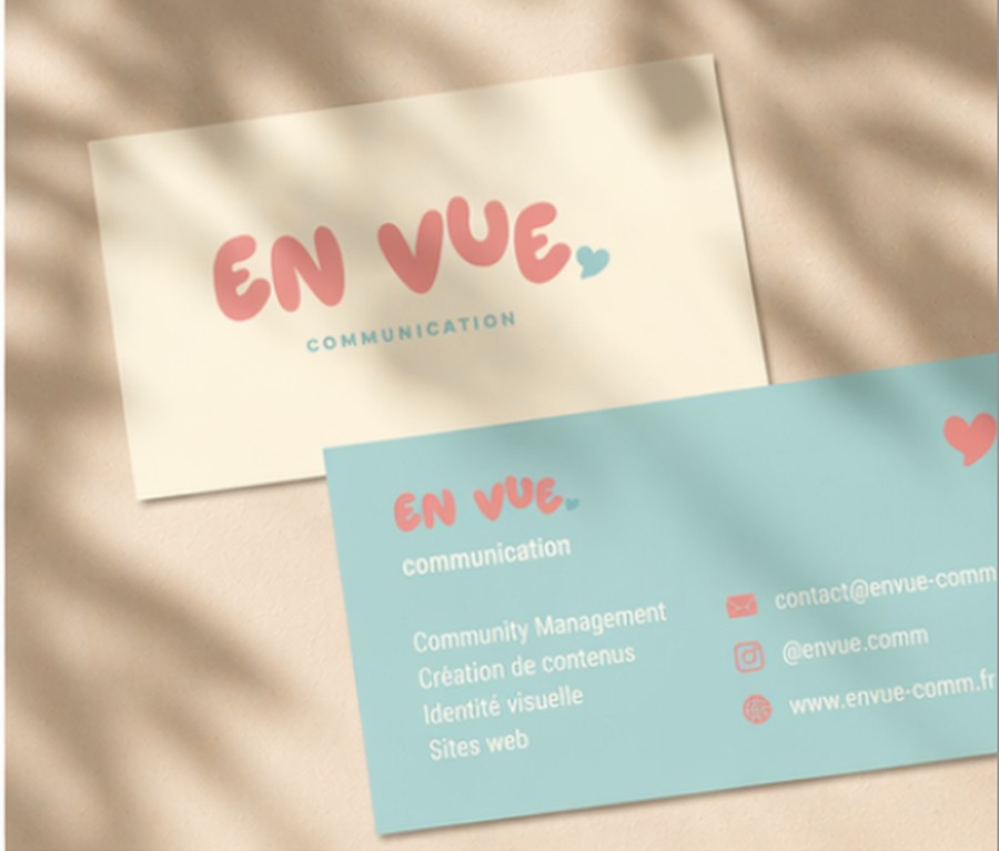 Cartes de visite En Vue Communication