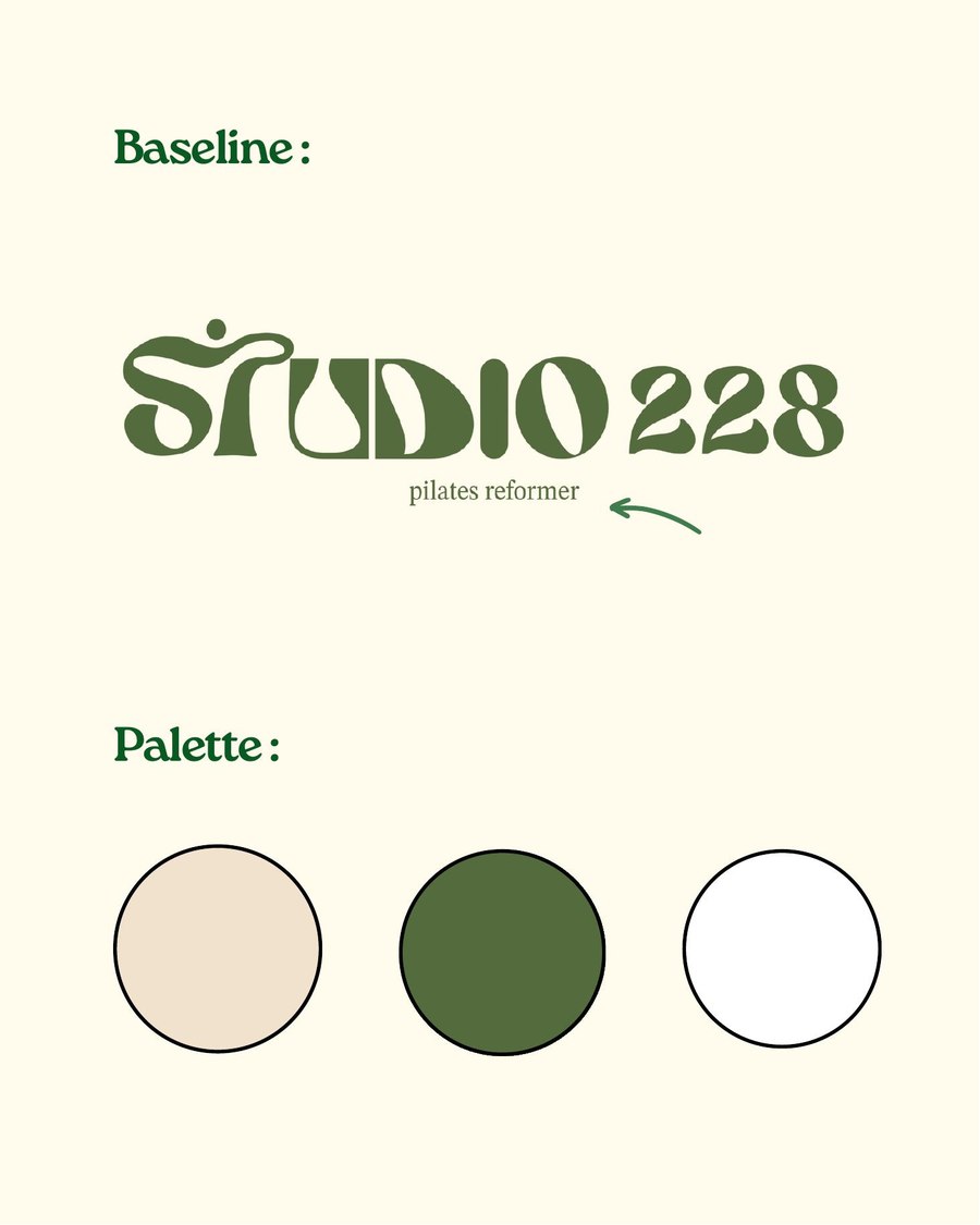 Charte graphique et palette de couleurs Studio 228